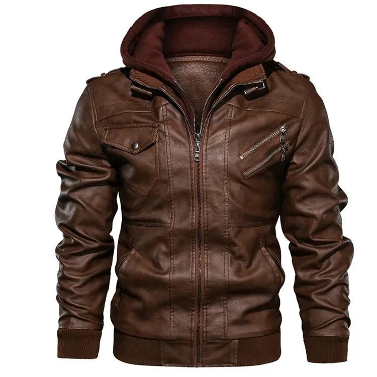 Kb novas jaquetas de couro masculino outono casual motocicleta jaqueta do plutônio motociclista casacos de couro roupas marca tamanho da ue sa722