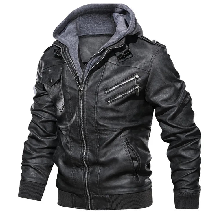 Kb novas jaquetas de couro masculino outono casual motocicleta jaqueta do plutônio motociclista casacos de couro roupas marca tamanho da ue sa722