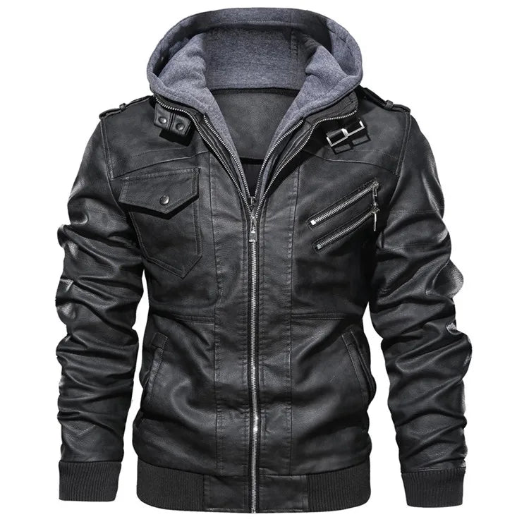 Kb novas jaquetas de couro masculino outono casual motocicleta jaqueta do plutônio motociclista casacos de couro roupas marca tamanho da ue sa722