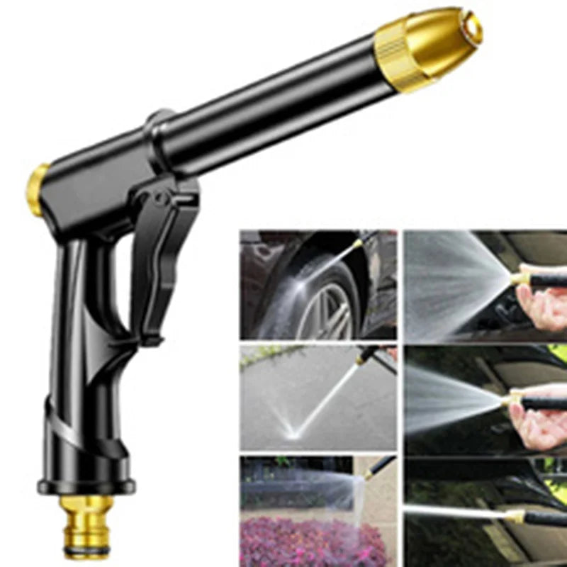 Pistola de água de alta pressão para lavagem de carro, bico de mangueira de irrigação de jardim, jarro de espuma, torneira de água, conector rápido