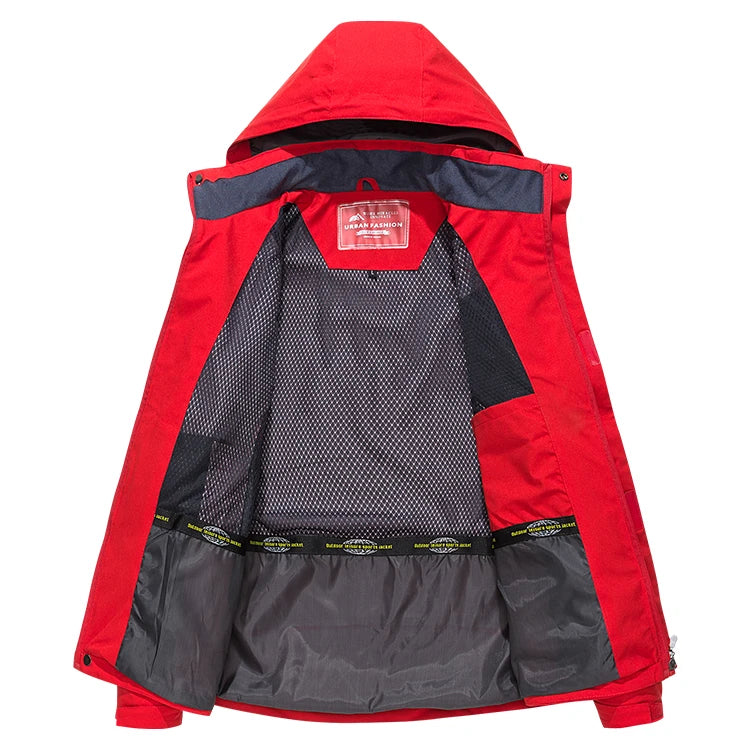 Jaqueta de caminhada impermeável masculina tamanho grande blusão à prova de vento acampamento caça correndo trekking casaco de pesca masculino ao ar livre