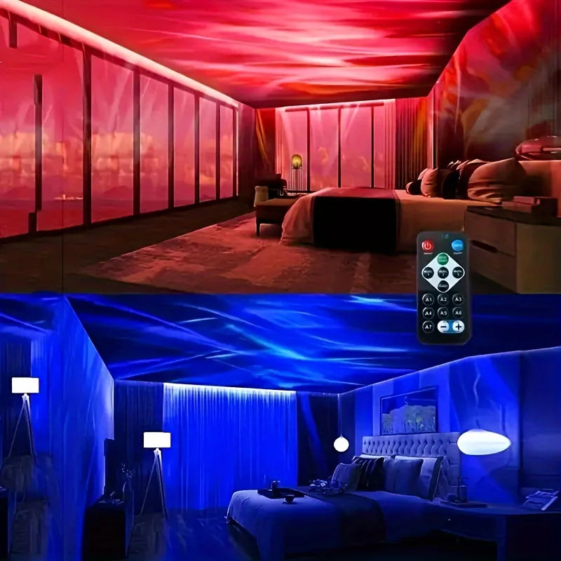 Usb led night light céu estrelado lâmpada do projetor aurora dc 5v rgb controle remoto iluminação rotativa para casa festa decoração do quarto