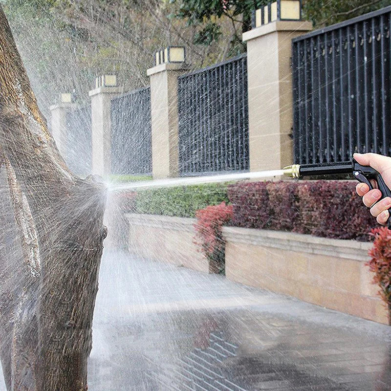 Pistola de água de alta pressão para lavagem de carro, bico de mangueira de irrigação de jardim, jarro de espuma, torneira de água, conector rápido