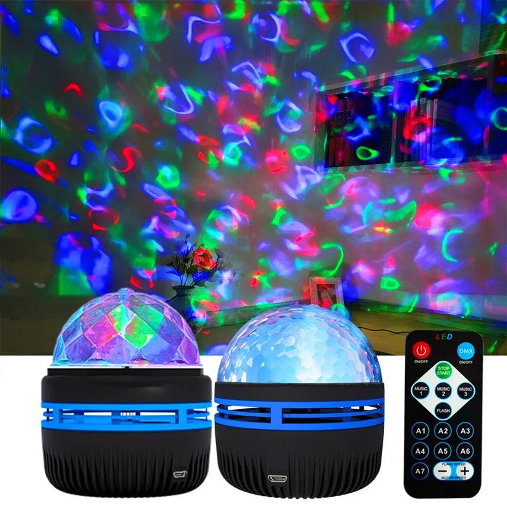 Usb led night light céu estrelado lâmpada do projetor aurora dc 5v rgb controle remoto iluminação rotativa para casa festa decoração do quarto