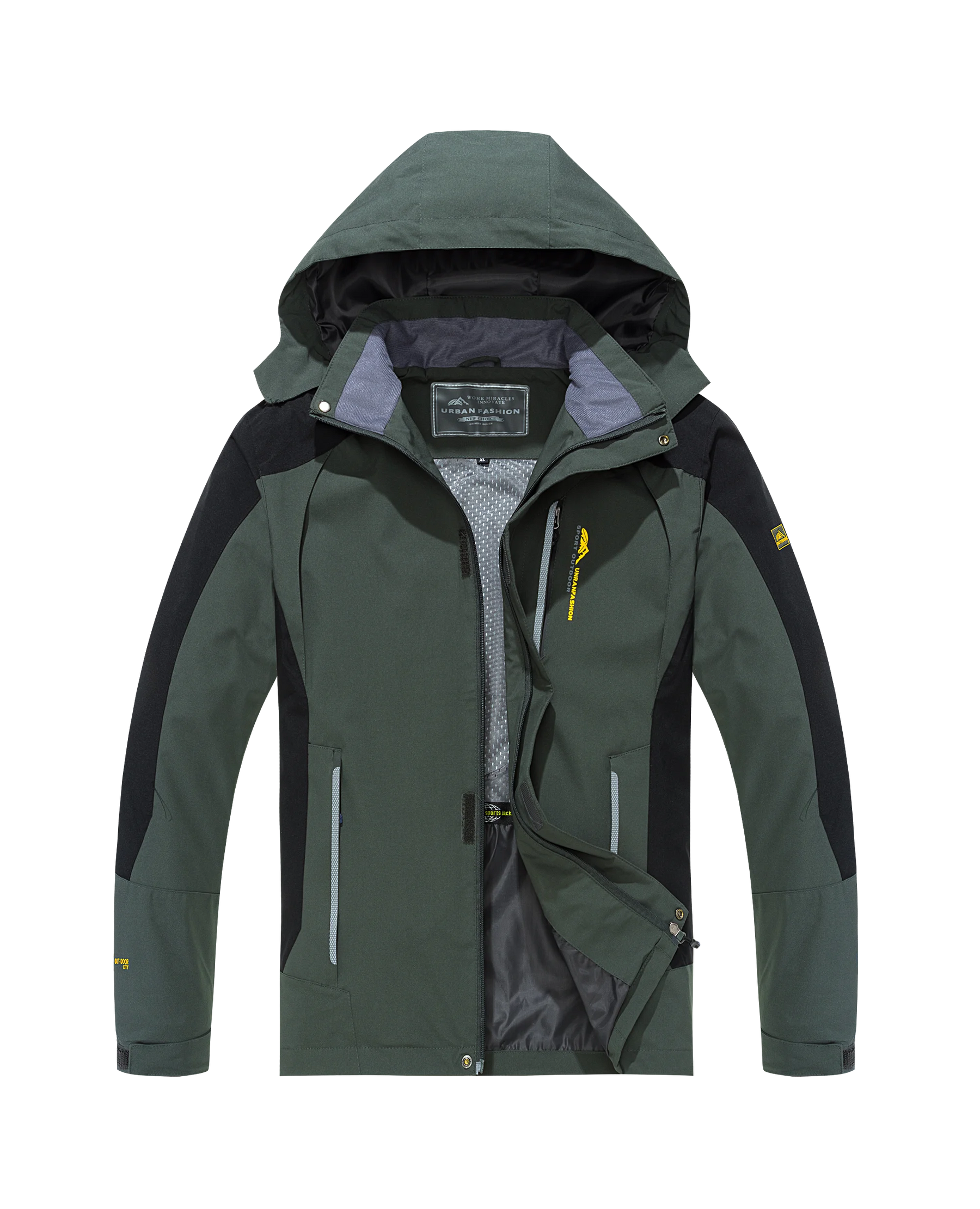Jaqueta de caminhada impermeável masculina tamanho grande blusão à prova de vento acampamento caça correndo trekking casaco de pesca masculino ao ar livre