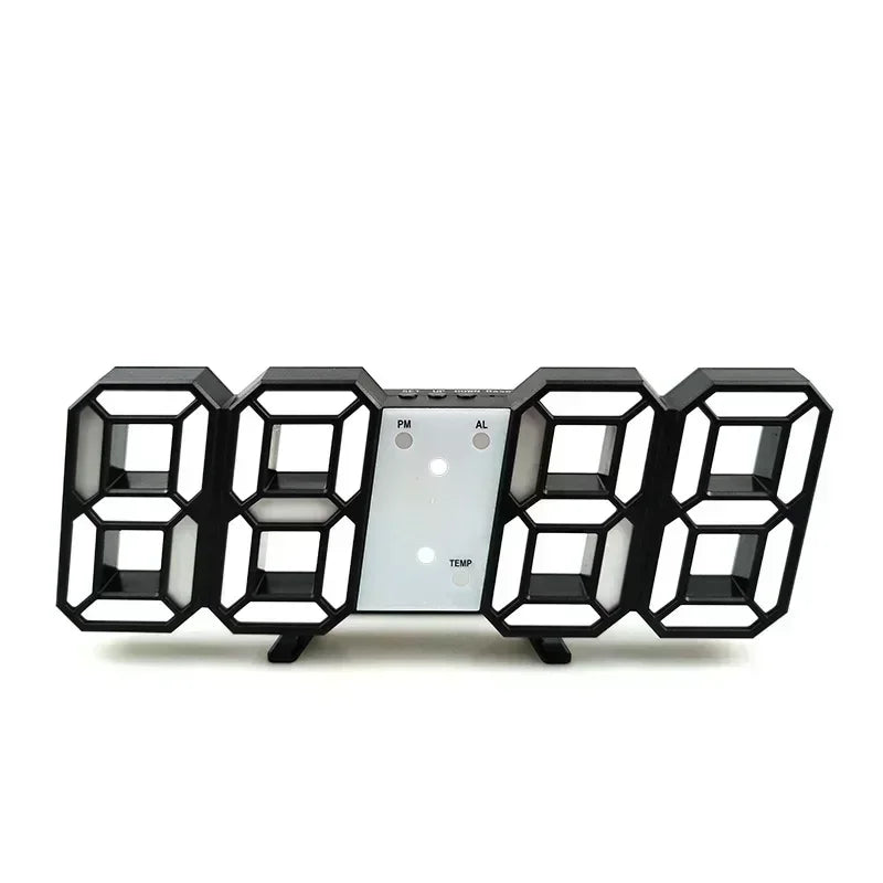 Relógio de parede digital com alarme eletrônico, Relógios de mesa Decoração para casa moderna, Decoração do quarto, Interior LED Relógios de mesa