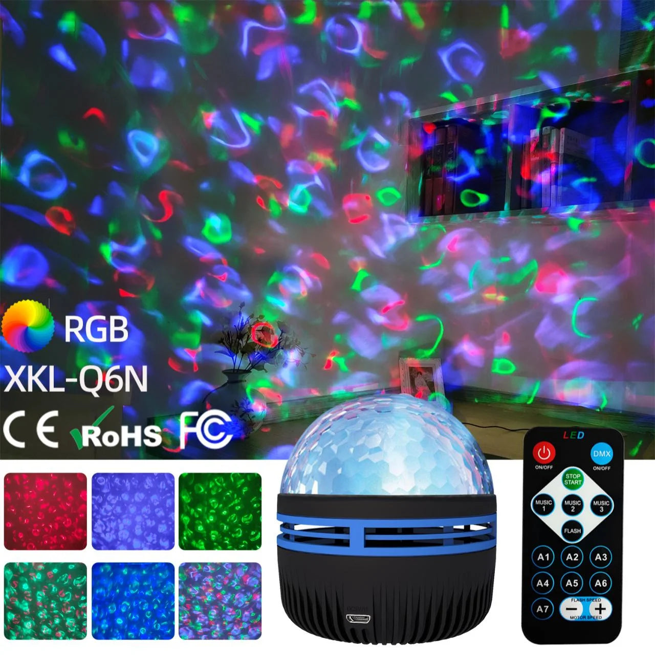 Usb led night light céu estrelado lâmpada do projetor aurora dc 5v rgb controle remoto iluminação rotativa para casa festa decoração do quarto