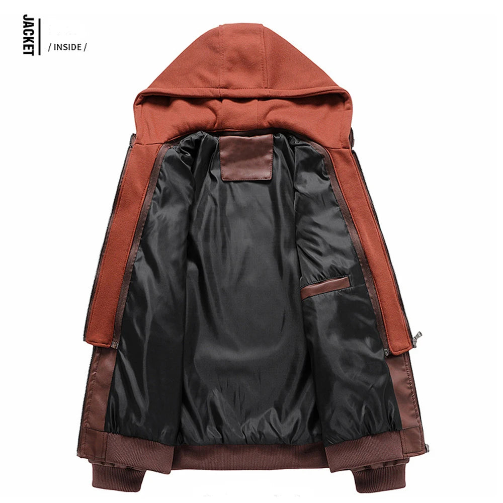 Kb novas jaquetas de couro masculino outono casual motocicleta jaqueta do plutônio motociclista casacos de couro roupas marca tamanho da ue sa722