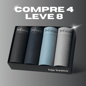 [OFERTA LIMITADA] Combo Cueca Ice Boxer Seda Gelo - Compre 4 Leve 8