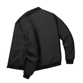 2024 primavera e outono nova gola de beisebol curto solto cor sólida jaqueta masculina negócios casual casaco fino tendência