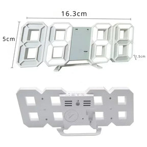 Relógio de parede digital com alarme eletrônico, Relógios de mesa Decoração para casa moderna, Decoração do quarto, Interior LED Relógios de mesa