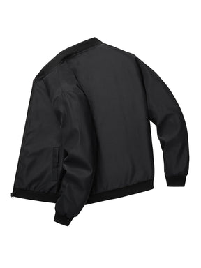 2024 primavera e outono nova gola de beisebol curto solto cor sólida jaqueta masculina negócios casual casaco fino tendência