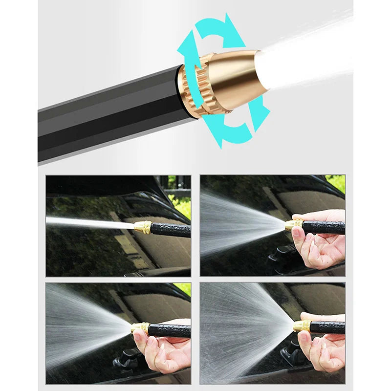 Pistola de água de alta pressão para lavagem de carro, bico de mangueira de irrigação de jardim, jarro de espuma, torneira de água, conector rápido