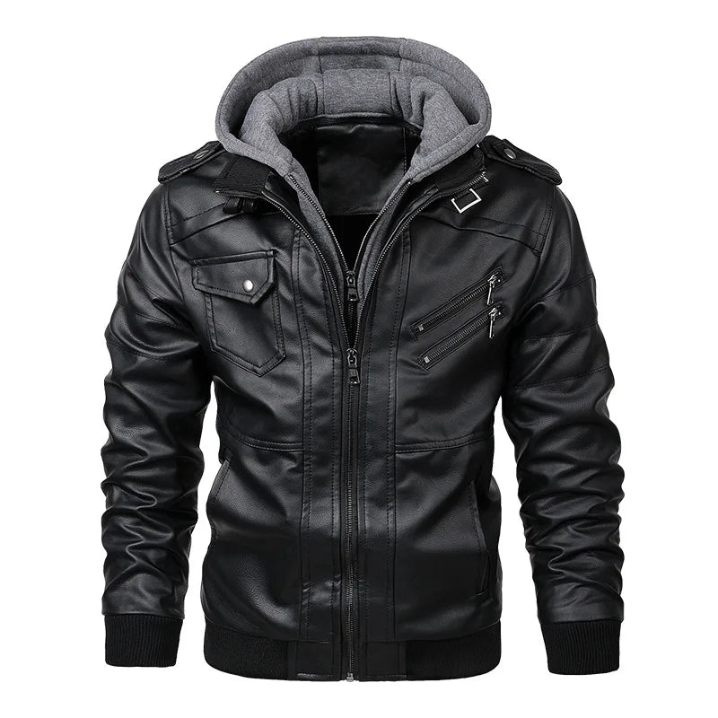 Kb novas jaquetas de couro masculino outono casual motocicleta jaqueta do plutônio motociclista casacos de couro roupas marca tamanho da ue sa722