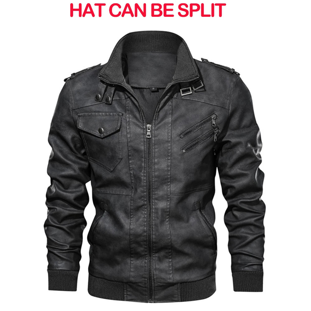 Kb novas jaquetas de couro masculino outono casual motocicleta jaqueta do plutônio motociclista casacos de couro roupas marca tamanho da ue sa722