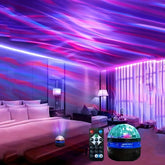 Usb led night light céu estrelado lâmpada do projetor aurora dc 5v rgb controle remoto iluminação rotativa para casa festa decoração do quarto