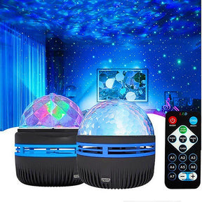 Usb led night light céu estrelado lâmpada do projetor aurora dc 5v rgb controle remoto iluminação rotativa para casa festa decoração do quarto